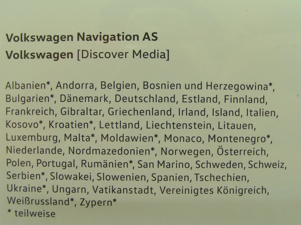 32 GB SD KARTE NAVIGATION AS EUROPA 2022 V14 VW DISCOVER MEDIA 2 PASSAT TIGUAN - Bild 3 von 4