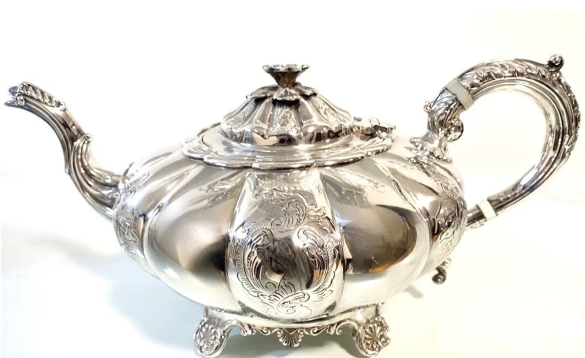 Barker Ellis Co. Vintage Silver Plate 1931 5-Pc Hand-Chased