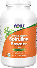 Supplements, Certified Organic, Spirulina Powder, Rich in Beta-Carotene Vita...