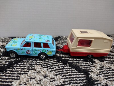Majorette Super Movers Range Rover & Caravan Camping Trailer Die Cast 