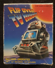 4" FLIP OVER TV ROBOT - Battery Operated / 1985 SOMA Hong Kong KR