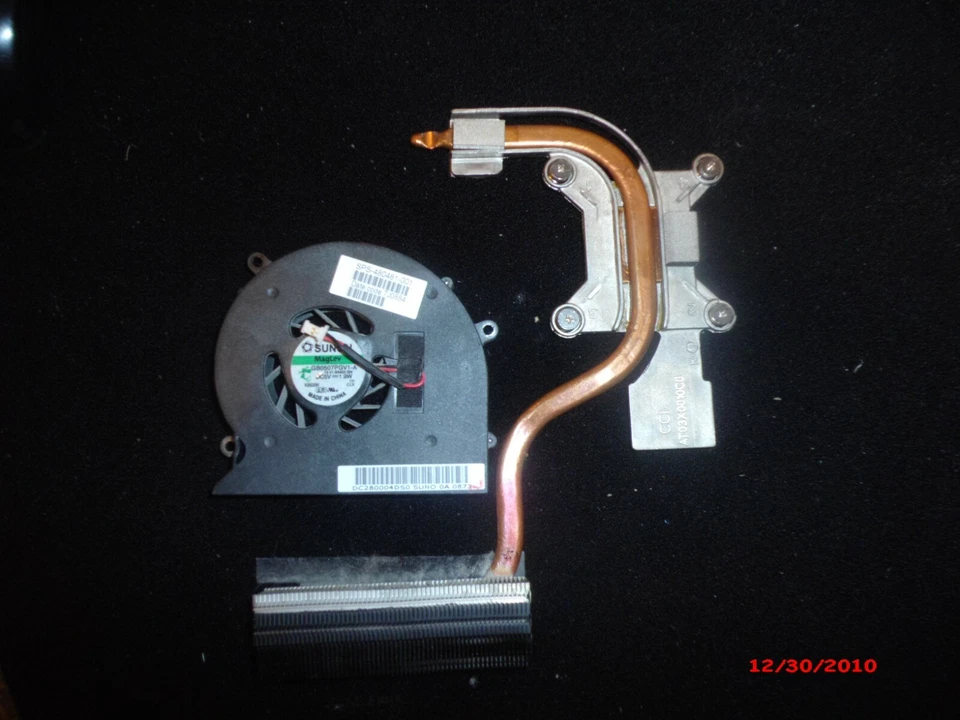 490503-001 480481-001 HP PAVILION DV7-1745dx DV7-1000 Cooling Fan & Heatsink - Image 2 of 3
