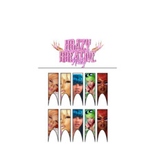 LIL KIM MULTI COLOR 2XL FRENCH TIP WATERSLIDE NAIL DECALS 