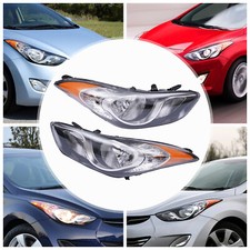 A Pair For 2011 2012 2013 Hyundai Elantra Sedan Headlights Left Right Headlamp A Pair For 2011 2012 2013 Hyundai Elantra Sedan Headlights Left Right Headlamp