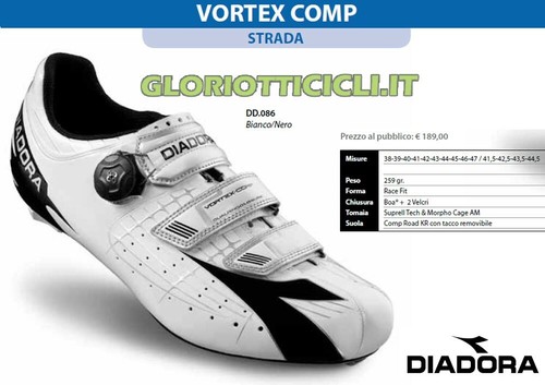 DIADORA SCARPE CORSA VORTEX COMP WHITE/BLACK | eBay