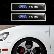 For FORD Luxury Auto Car Body Fender Metal Badge Sticker Decal 2PCS New