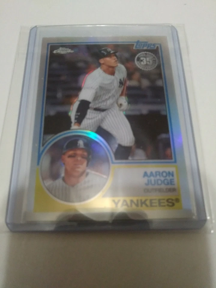 2018 TOPPS CHROME BASEBALL 1983 TOPPS REFRACTOR AARON JUDGE #83T-1 - Image 3 of 4