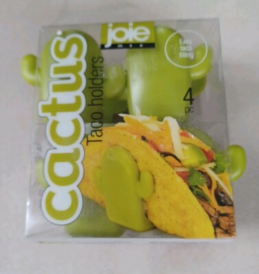 Fun Set of 4 JOIE '' Cactus '' TACO HOLDERS New in Package BPA Free