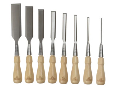Stanley 8 Stück Sweetheart Holz Steckschlüssel Griff Stahl Klinge Meißel Set 116793
