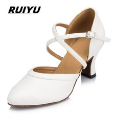 Women Latin Dance Shoes Wedding Ballroom Party Tango Salsa Shoes High Heels