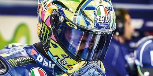MODELLINO SCALA 1:8 CASCO MOTO GP VALENTINO ROSSI MINICHAMPS NIETO HAYDEN 2017 foto 4