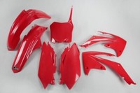 Set Plastics Motorradverkleidungen Honda Crf 250R 2010 450R 2009 - Rot Ufo Plast