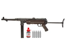 Umarex Legends MP .177 Cal CO2 Blowback Air Rifle with BBs and CO2 Tanks Bundle