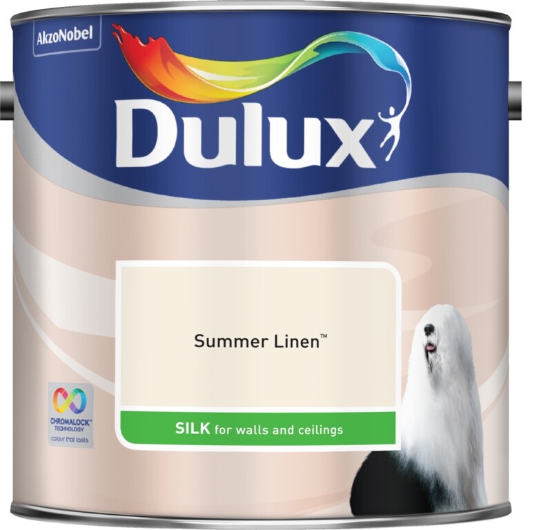 Dulux Beige Silk Emulsion Paint, 2.5L, Summer Linen x x - Image 2