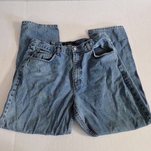 Calvin Klien Sz 38 X 31 Light-wash Straight Relaxed Blue Jeans - Picture 4 of 8