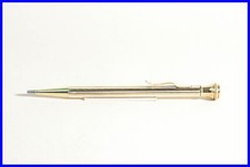 1920s Gold with White Enamel - ROTATING PENCIL for 1.18 mm Leads