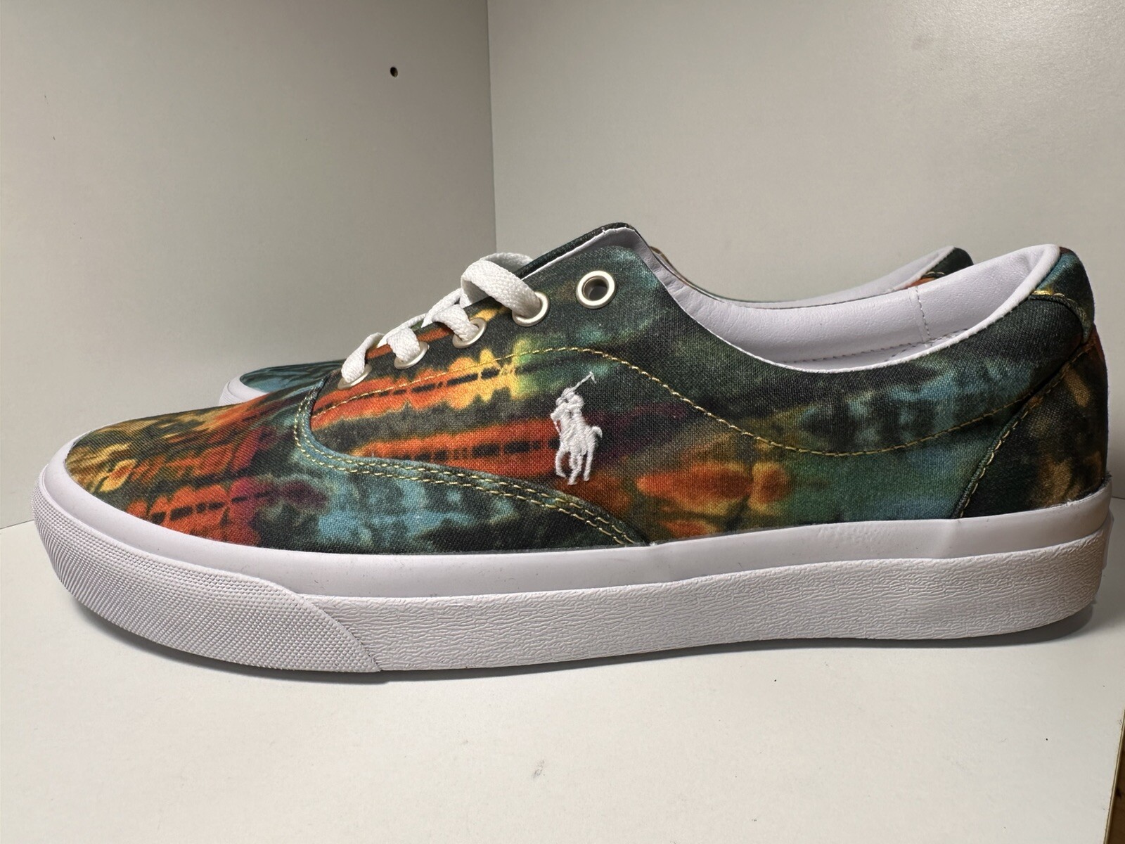 POLO RALPH LAUREN RRL Tie Dye Keaton Pony scarpe estive uomo 10 nuove senza scatola