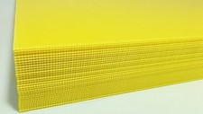 Yellow Correx Outdoor Plastic Display Boards. High Visibility  Pack of 8