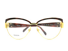 Krizia K 97 Eyeglass Frame Women Vintage 80s Metal Gold