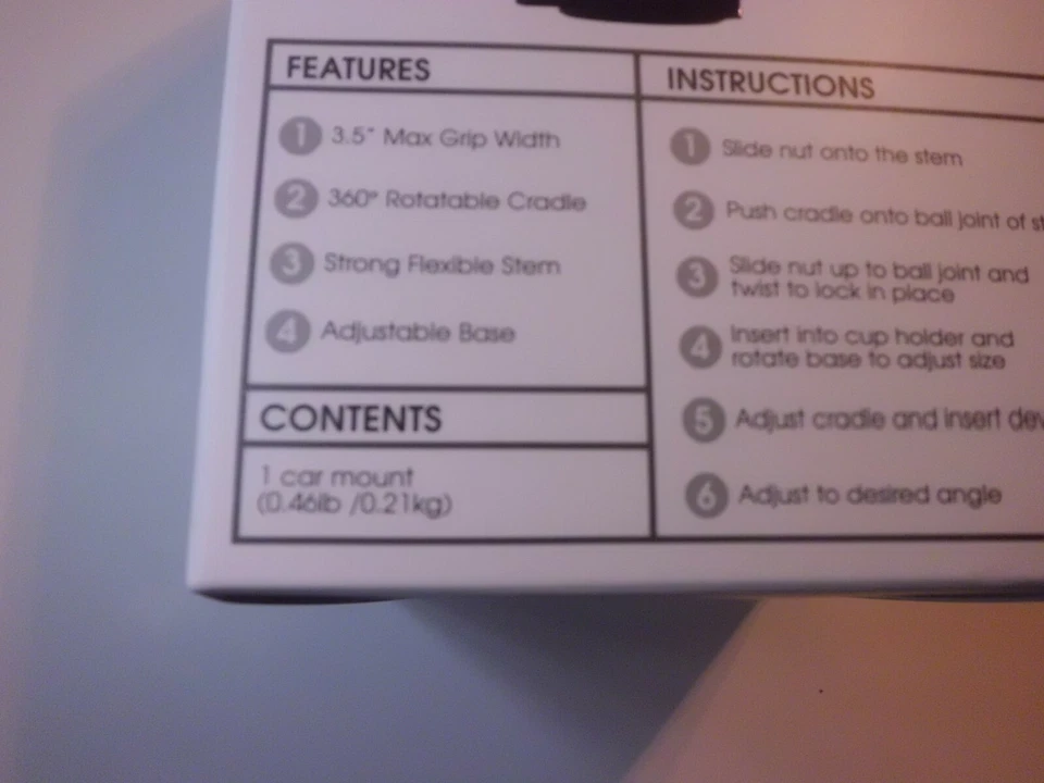 Portavasos Soporte Teléfono Universal por Vibe Auto Nuevo Todavía en Paquete Original Foto 3 de 4