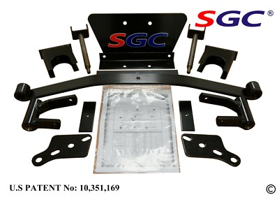 SGC 4'' SPINDLE EXTENSION LIFT KIT FOR CLUB CAR GOLF CART PRECEDENT/TEMPO (2004+)