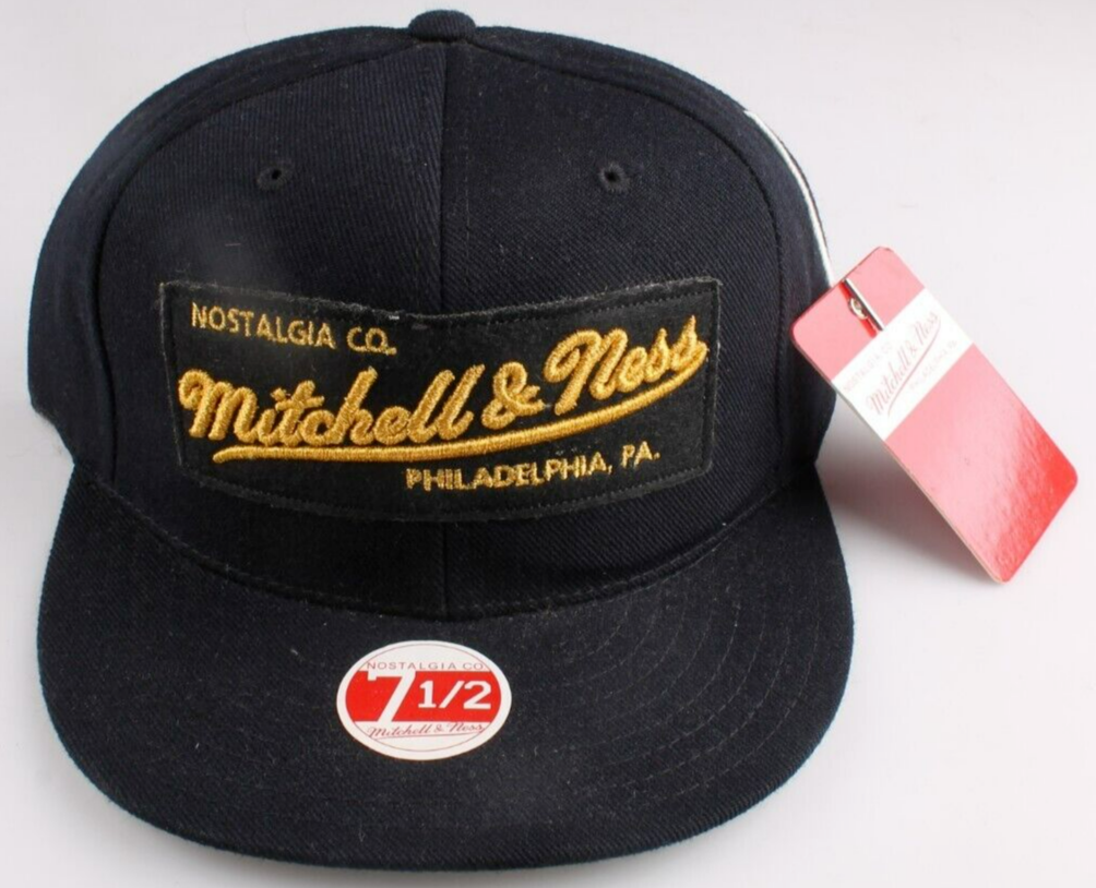 Nostalgia Co. Mitchell & Ness Philadelphia, PA Hat Black & Gold | eBay