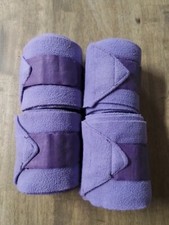Set Of 4 Lilac Purple Fleece Bandages CAL 1695