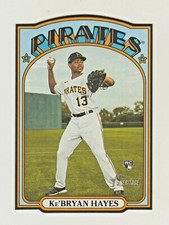2021 Topps Heritage 1972 DIE CUT MINIS #72DC-25 Ke'BRYAN HAYES RC Rookie Pirates