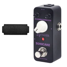 SONICAKE Analog Classic Octave Guitar Bass Effects Pedal Hook and Loop Tape