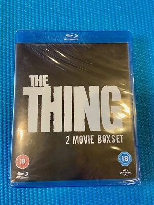 The Thing (Blu Ray 2 Movie Box Set Region Free) Factory Sealed- UK Import
