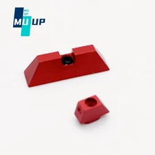 Front Sight Rear Sight Fit for Glock 17 19 22 23 24 26 27 31 34 35 Aluminum Red