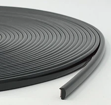 5/16" x 50' Slate Metal Roll Trim-Gard L-Style Door Edge Guard (NE1F9-50)