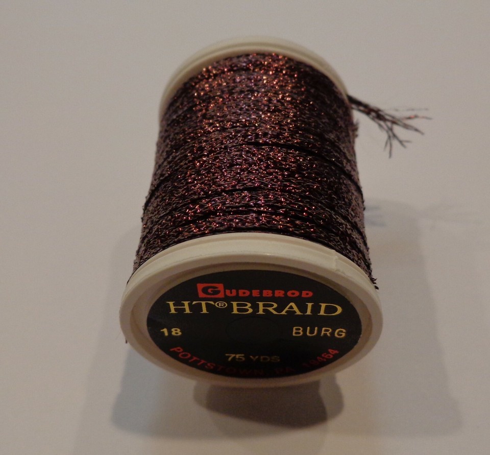 New Gudebrod HT Flat Braid 75yd Metallic Custom Rod Building Thread ...
