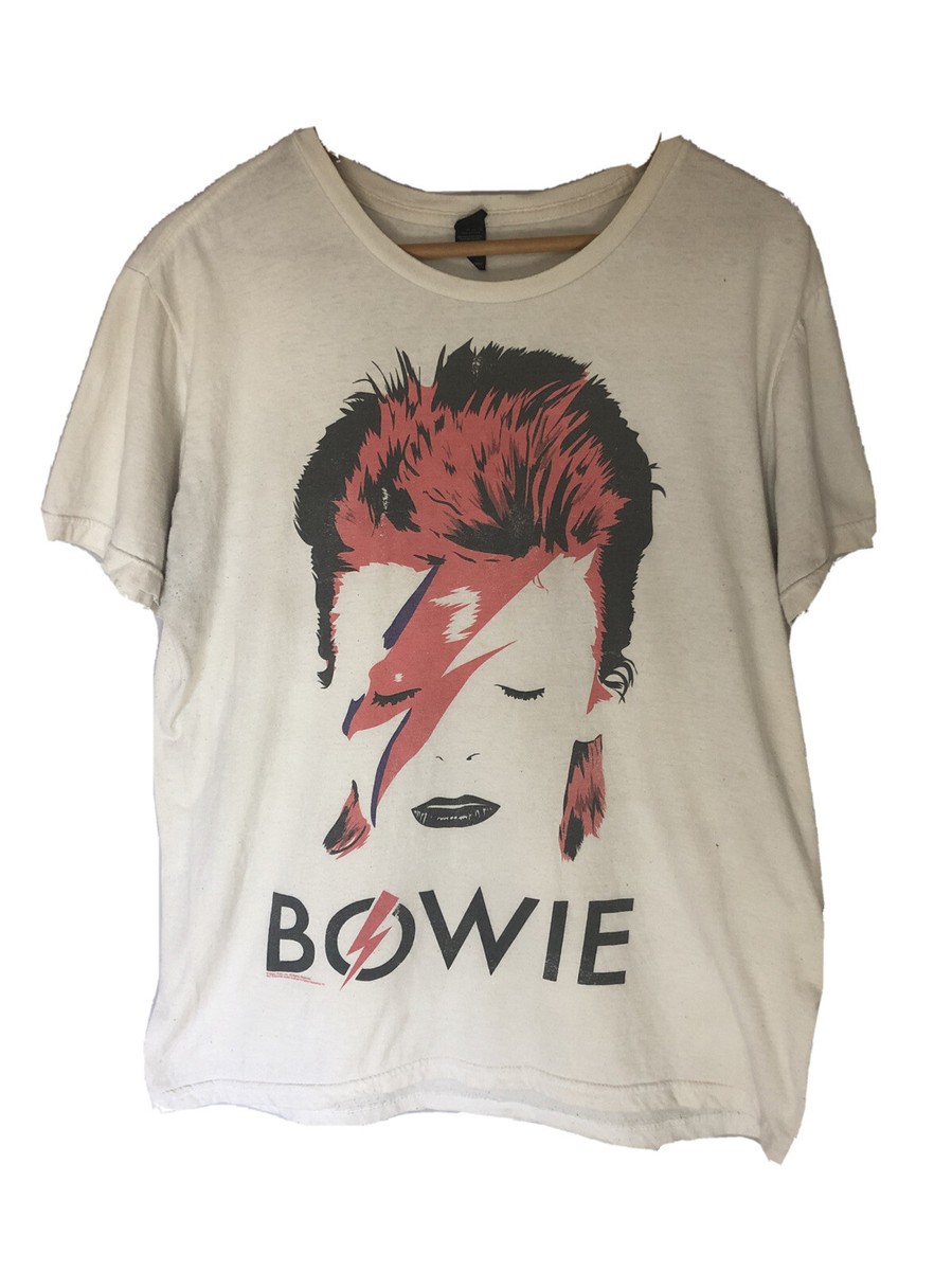 David Bowie Risky Folio Inc. Graphic Shirt Sz L | eBay