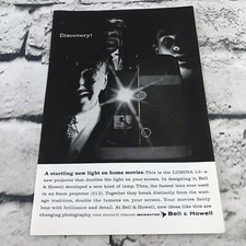 Vtg 1959 Print Ad Bell  Howell Home Movies Advertising Art