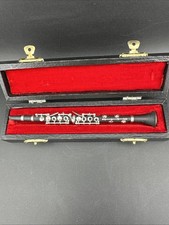 Miniature Clarinet with case non working detailed novelty realistic