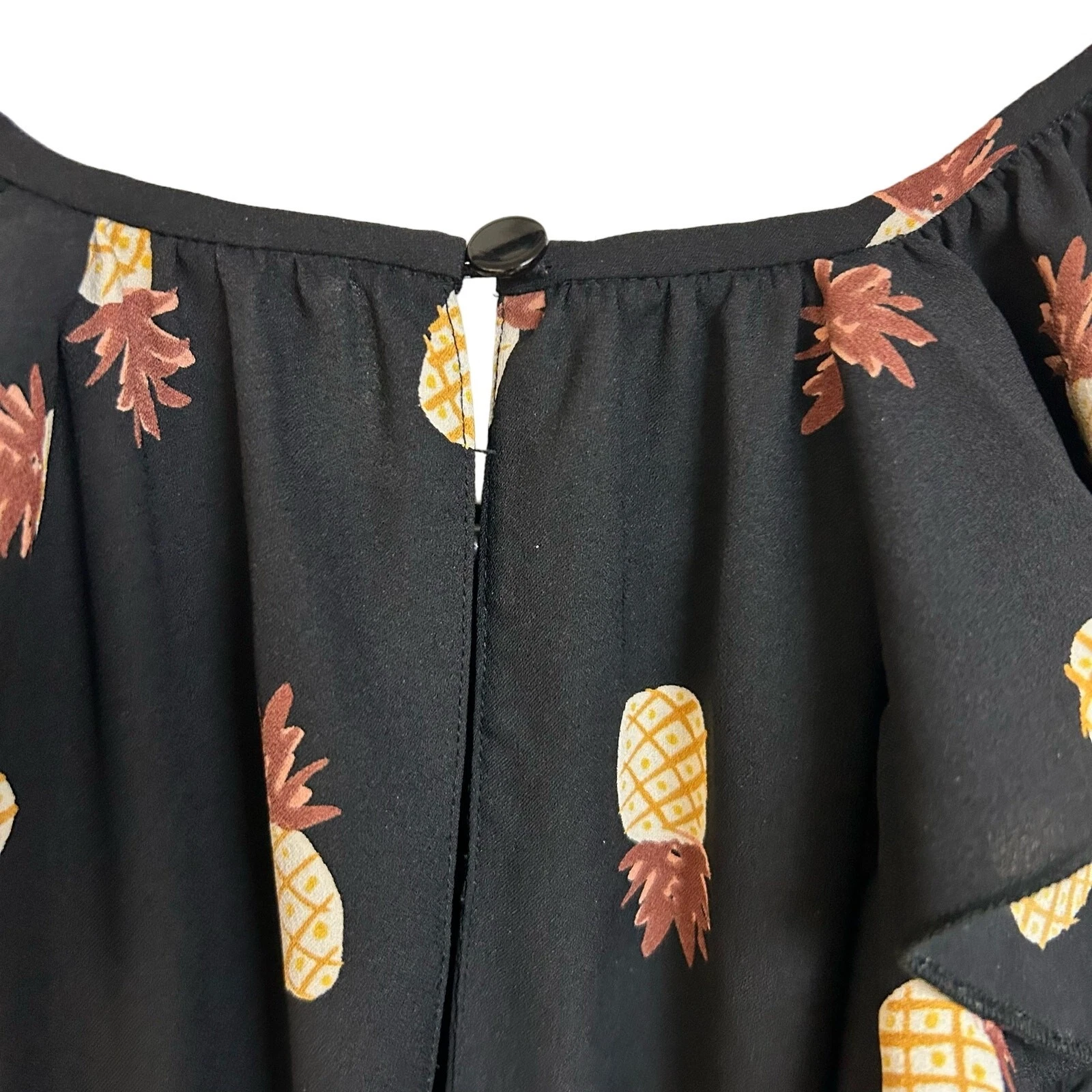 Abito floreale con volant ananas KATE SPADE matrimonio baby shower spiaggia festa taglia M