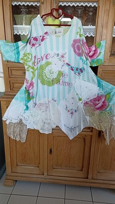 Lagenlook,L`Atelier du Rose  Bluse Tunika Magnolia Walla Givens 48-54