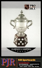 Clarence S. Campbell Trophy 1990-91 Pro Set #392 Edmonton Oilers