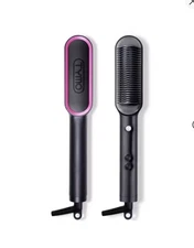 Tymo HC100 Hair Straightener Brush Black Slightly Used.original Box&Bag Included