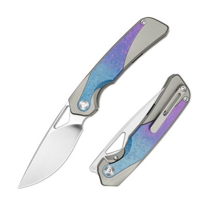 KIZER Topsail S45VN Blue Crystallized Titan Taschenmesser Frame Lock Ki3735A1