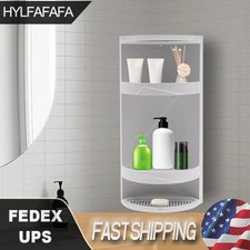 3-Tiers Desktop Rotating Storage Rack Basket Organizer Shelf Kitchen Bathroom