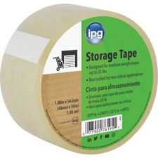 IPG 1.88 In. x 54.6 Yd. Clear Film Carton Sealing Tape 9852 Pack of 16 Tape
