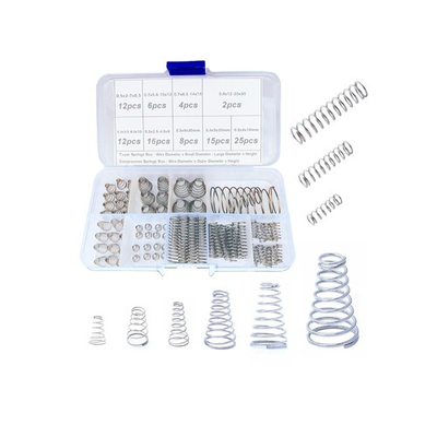 #ad #ad 100pcs Conical Spring Assorted Set 304 Stainless Steel Metal Taper Compressi... $13.50