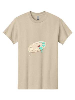 Paint-Palette-1 Mens Graphic Tee, 100% Cotton, Casual Summer Wear