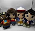 4 Funko Stranger Things Plush Netflix 2017 Collect 8" Mike Lucas Dustin Lucas