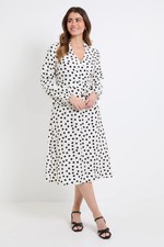 Wallis Ivory Midi Dress Womens Daywear Dresses