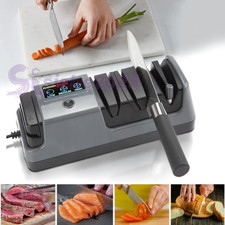 Electric Knife Sharpener 5-in-1, 3 Rotational Speed Adjustable Knife Sharpener