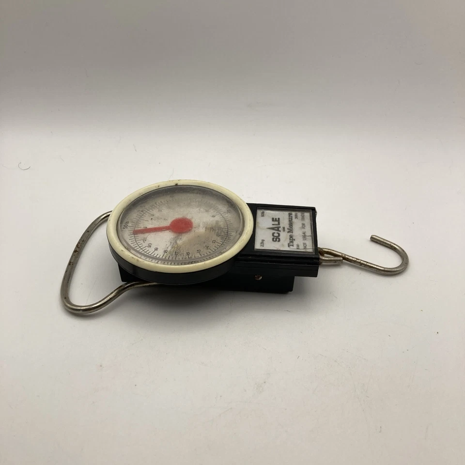 Eagle Claw 50lb/22kg Fishing  Scale W/working Tape Measure Collectors Vintage - Image 3 of 4