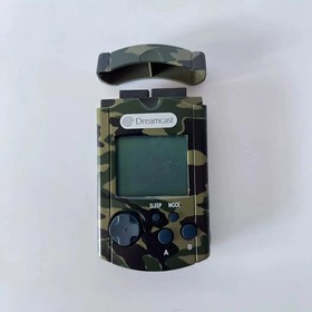 SEGA Dreamcast Camo Camouflage Visual Memory Unit VMU HKT-7000 Complete Box Set